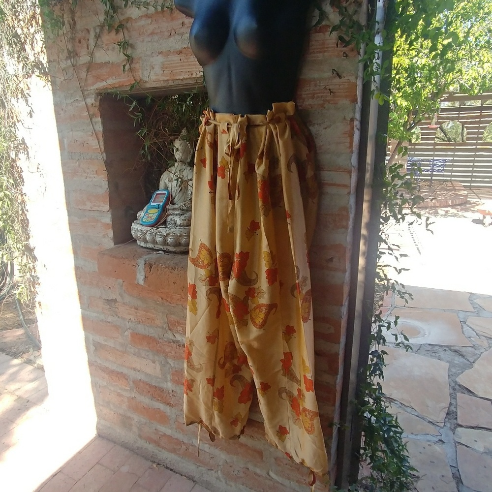 Ambika Paisley Silk Harem Pants